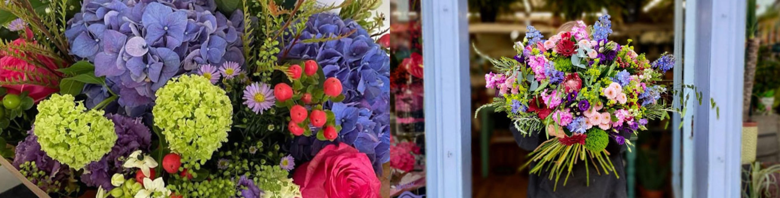 Seasonal bouquets from Bluebells in Milton Keynes offering same-day delivery