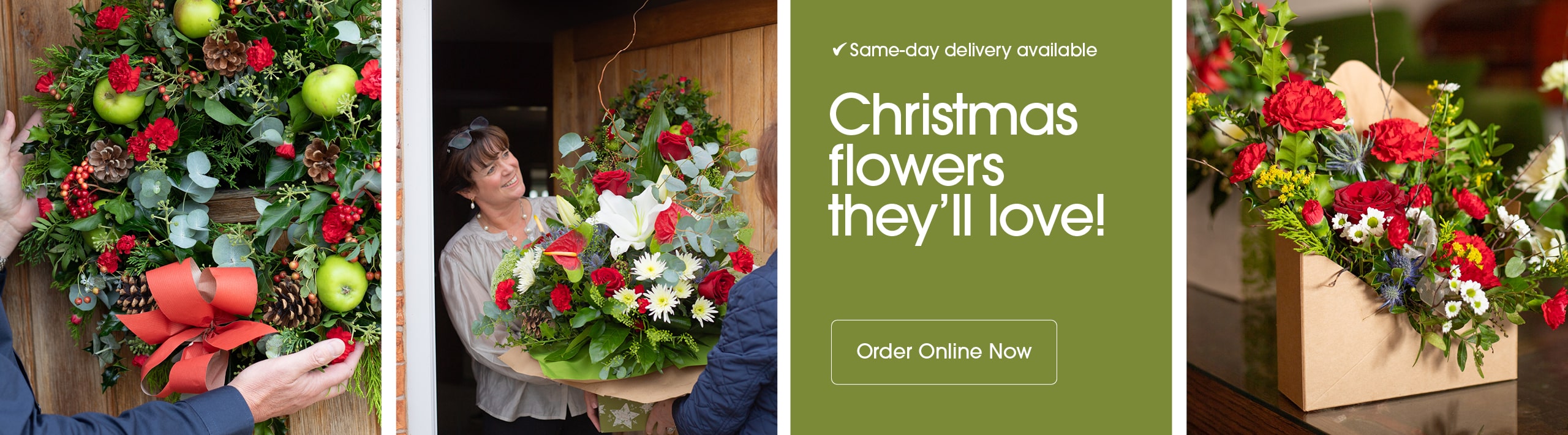 Seasonal bouquets from Bluebells in Milton Keynes offering same-day delivery