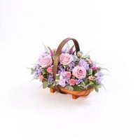 Large Mixed Basket   Pink and Lilac *