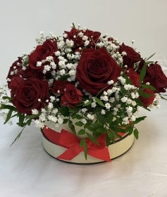 Red Rose Hatbox